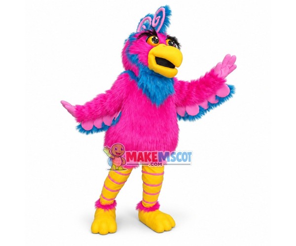 Pink Cockatoo Mascot Costume 