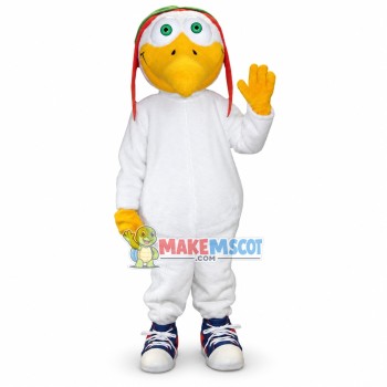 Aviator Seagull Mascot Costume Aviator Seagull Mascot Costume
