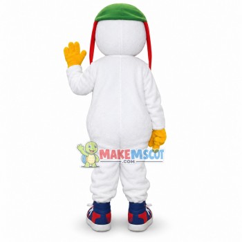 Aviator Seagull Mascot Costume Aviator Seagull Mascot Costume