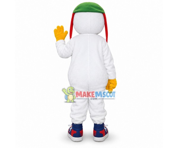 Aviator Seagull Mascot Costume Aviator Seagull Mascot Costume
