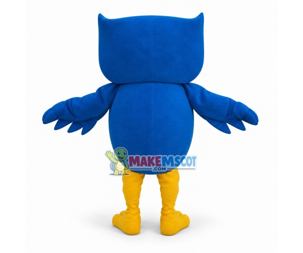 Adult Cartoon Blue Owl Mascot Costume Adult Cartoon Blue Owl Mascot Costume