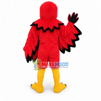 Reggie the Red Hawk Mascot Costume Reggie the Red Hawk Mascot Costume
