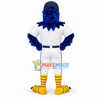 Baseball Blue Hawk Mascot Costume Baseball Blue Hawk Mascot Costume