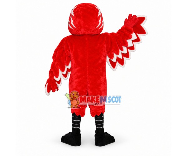 Red Thunderbird Mascot Costume Red Thunderbird Mascot Costume