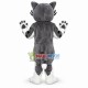 Grey Bobcat Mascot Costume Grey Bobcat Mascot Costume