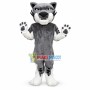 Grey Bobcat Mascot Costume 