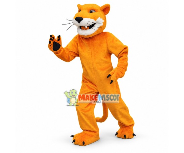 Golden Cougar Mascot Adult Costume 