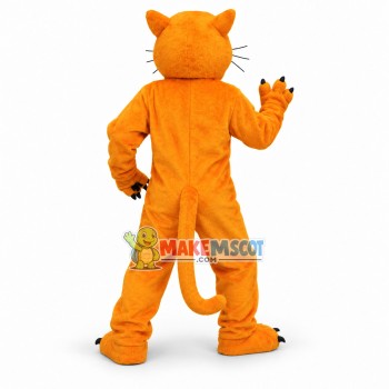 Golden Cougar Mascot Adult Costume Golden Cougar Mascot Adult Costume