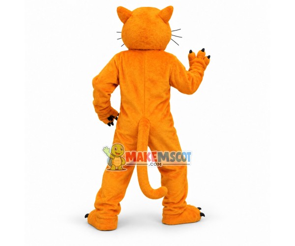 Golden Cougar Mascot Adult Costume Golden Cougar Mascot Adult Costume