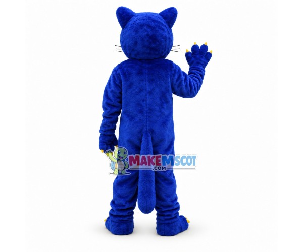 Fierce Blue Panther Mascot Adult Costume 