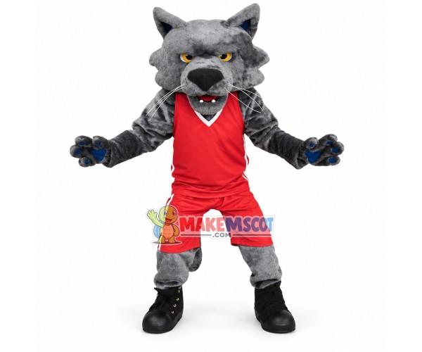 Sport Grey Wolf Mascot Costume Sport Grey Wolf Mascot Costume