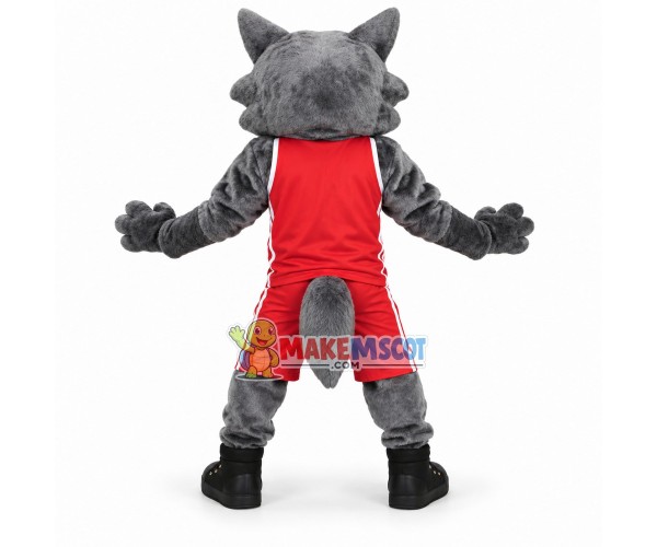 Sport Grey Wolf Mascot Costume 