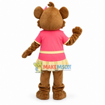 Beautiful Lion Cub Girl Mascot Adult Costume Beautiful Lion Cub Girl Mascot Adult Costume