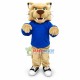 College Beige Bobcat Mascot Costume College Beige Bobcat Mascot Costume