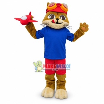 Gaymont's Jr. Cat Mascot Costume Gaymont's Jr. Cat Mascot Costume
