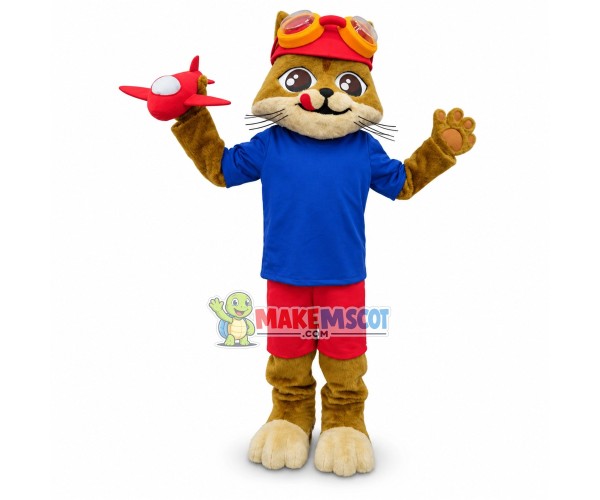 Gaymont's Jr. Cat Mascot Costume Gaymont's Jr. Cat Mascot Costume
