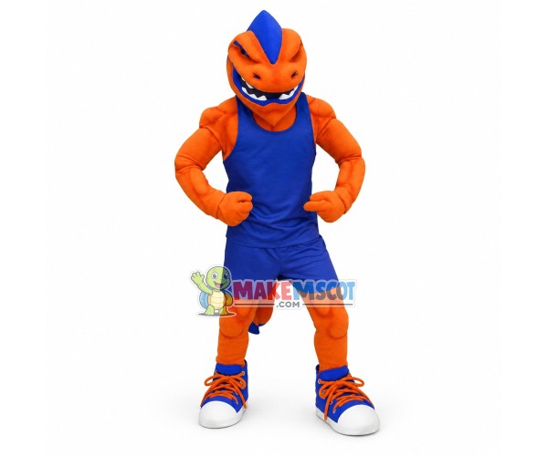 University Power Orange Loch Mascot Costume University Power Orange Loch Mascot Costume