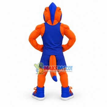 University Power Orange Loch Mascot Costume University Power Orange Loch Mascot Costume