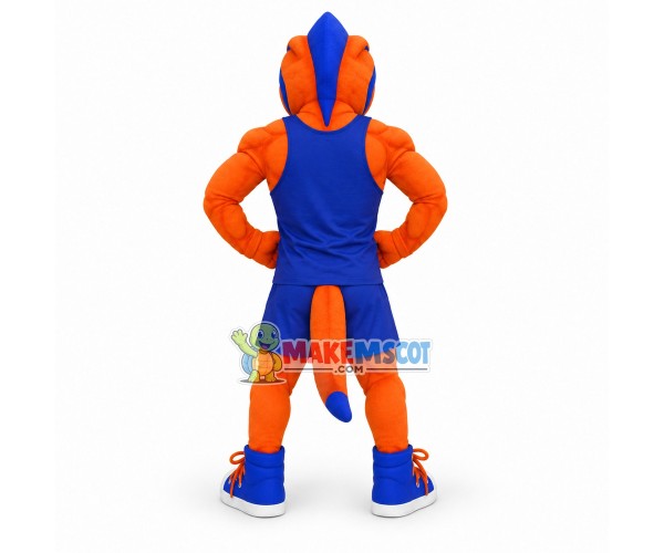University Power Orange Loch Mascot Costume	