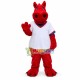 Ozzie the Red Dragon Mascot Costume Ozzie the Red Dragon Mascot Costume