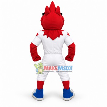 Cool Sport Red Dinosaur Mascot Costume Cool Sport Red Dinosaur Mascot Costume