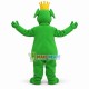 King Green Dragon Mascot Costume King Green Dragon Mascot Costume