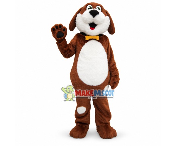 Lovely Dogwood Dog Mascot Costume Lovely Dogwood Dog Mascot Costume