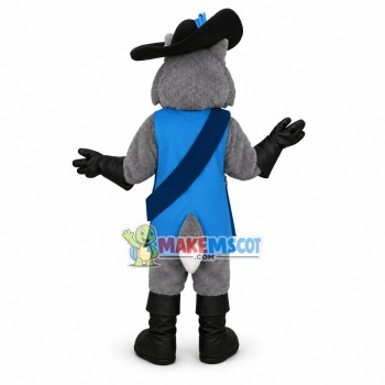 Musketeer Husky Mascot Costume Musketeer Husky Mascot Costume