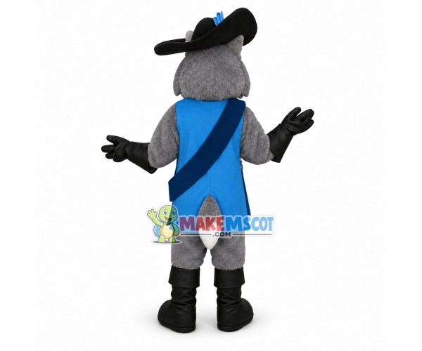 Musketeer Husky Mascot Costume Musketeer Husky Mascot Costume