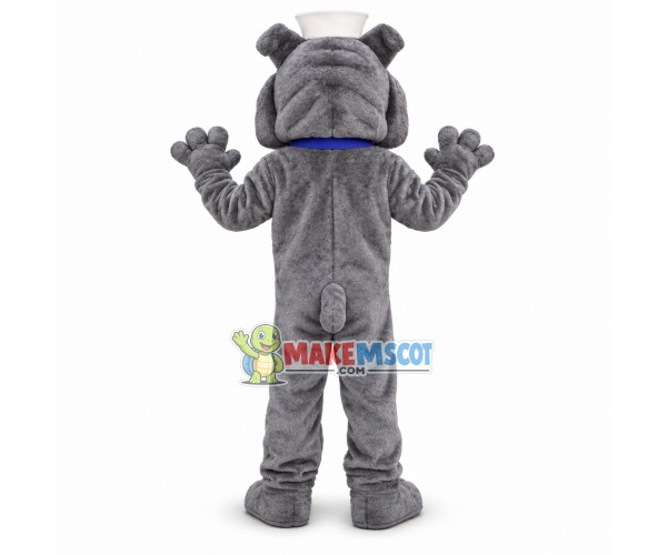 Sailor Grey Bulldog Mascot Costume 