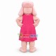 Pink Poodle In Pink Dress Mascot Costume Pink Poodle In Pink Dress Mascot Costume