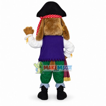 Lovely Pirate Dog Mascot Costume 