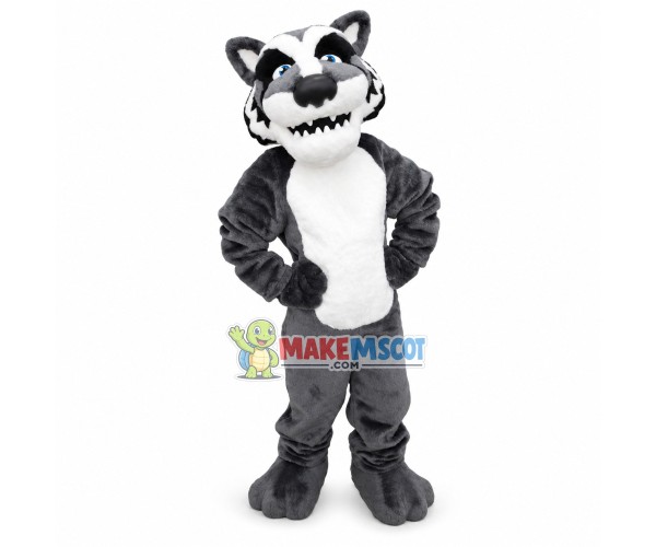 Timber Wolf Mascot Adult Costume Timber Wolf Mascot Adult Costume