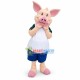 Cute Shy Pig Mascot Costume Cute Shy Pig Mascot Costume
