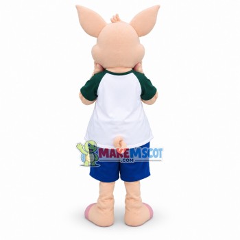 Cute Shy Pig Mascot Costume 