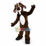 Happy Brown Goat Mascot Costume 
