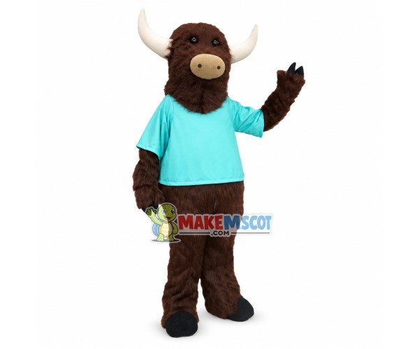 College Yak Mascot Costume 