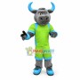 Sport Gray Bull Mascot Costume 