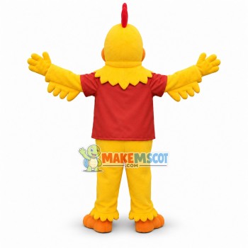 Yellow Chicken Mascot Adult Costume Yellow Chicken Mascot Adult Costume
