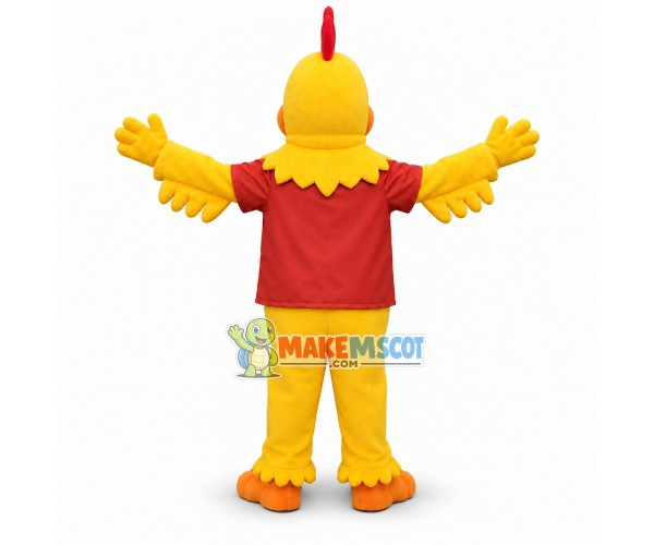 Yellow Chicken Mascot Adult Costume Yellow Chicken Mascot Adult Costume