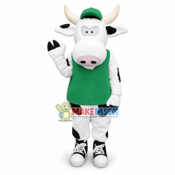 Healthy Moorice Cow Mascot Costume Healthy Moorice Cow Mascot Costume