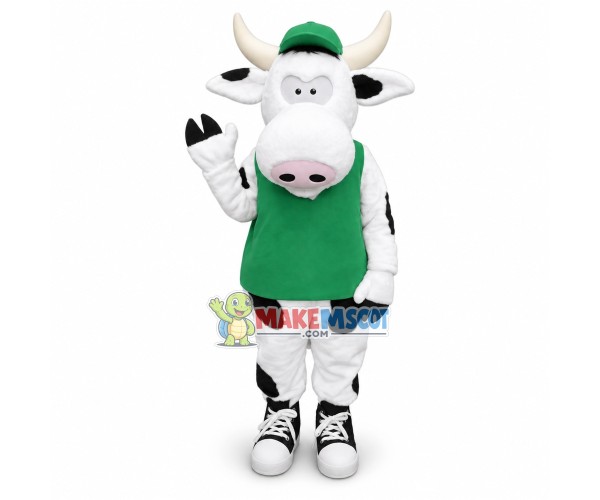 Healthy Moorice Cow Mascot Costume Healthy Moorice Cow Mascot Costume