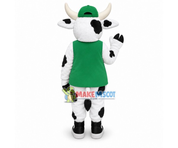 Healthy Moorice Cow Mascot Costume Healthy Moorice Cow Mascot Costume