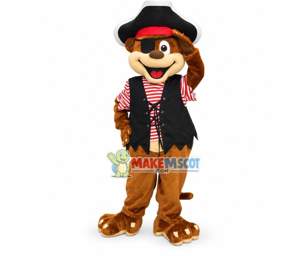 Optimistic Pirate Monkey Mascot Costume Optimistic Pirate Monkey Mascot Costume