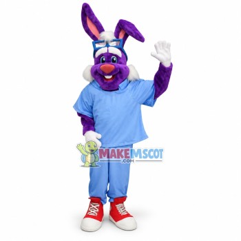 Evil Dr. Rabbit Mascot Costume Evil Dr. Rabbit Mascot Costume