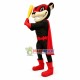 Nutzy the Flying Squirrel With Baseball Bat Mascot Costume Nutzy the Flying Squirrel With Baseball Bat Mascot Costume