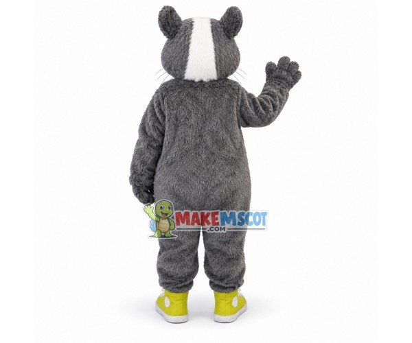 Real-life Grey Hamster Mascot Costume 