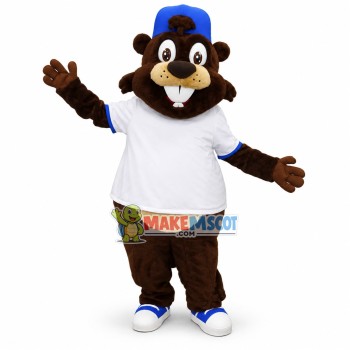 Sports Beaver Mascot Costume 