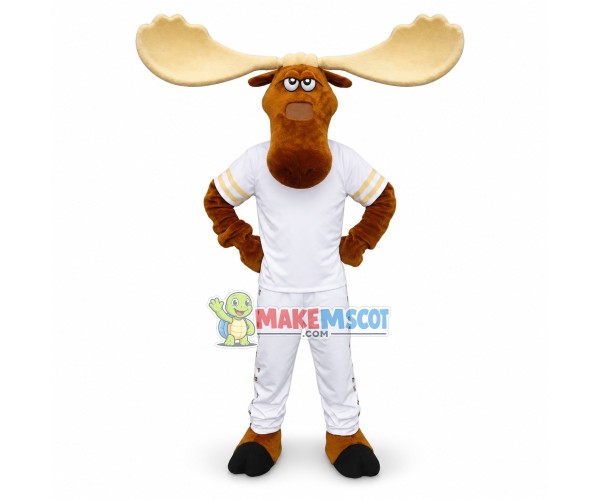 Advertising Moose Mascot Costume Fancy Dress Costume Advertising Moose Mascot Costume Fancy Dress Costume