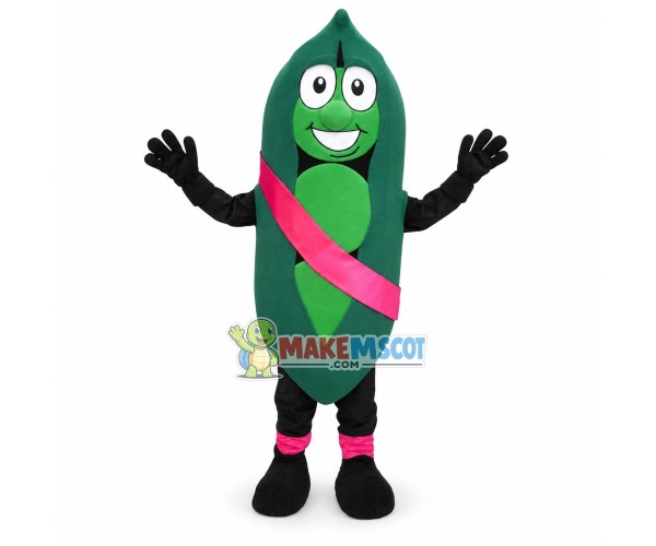 Huge Cartoon Pea Pod Mascot Costume 